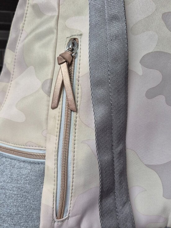 Stella & Dot Crush It Backpack Pink and Grey Camo - Picture 7 of 14